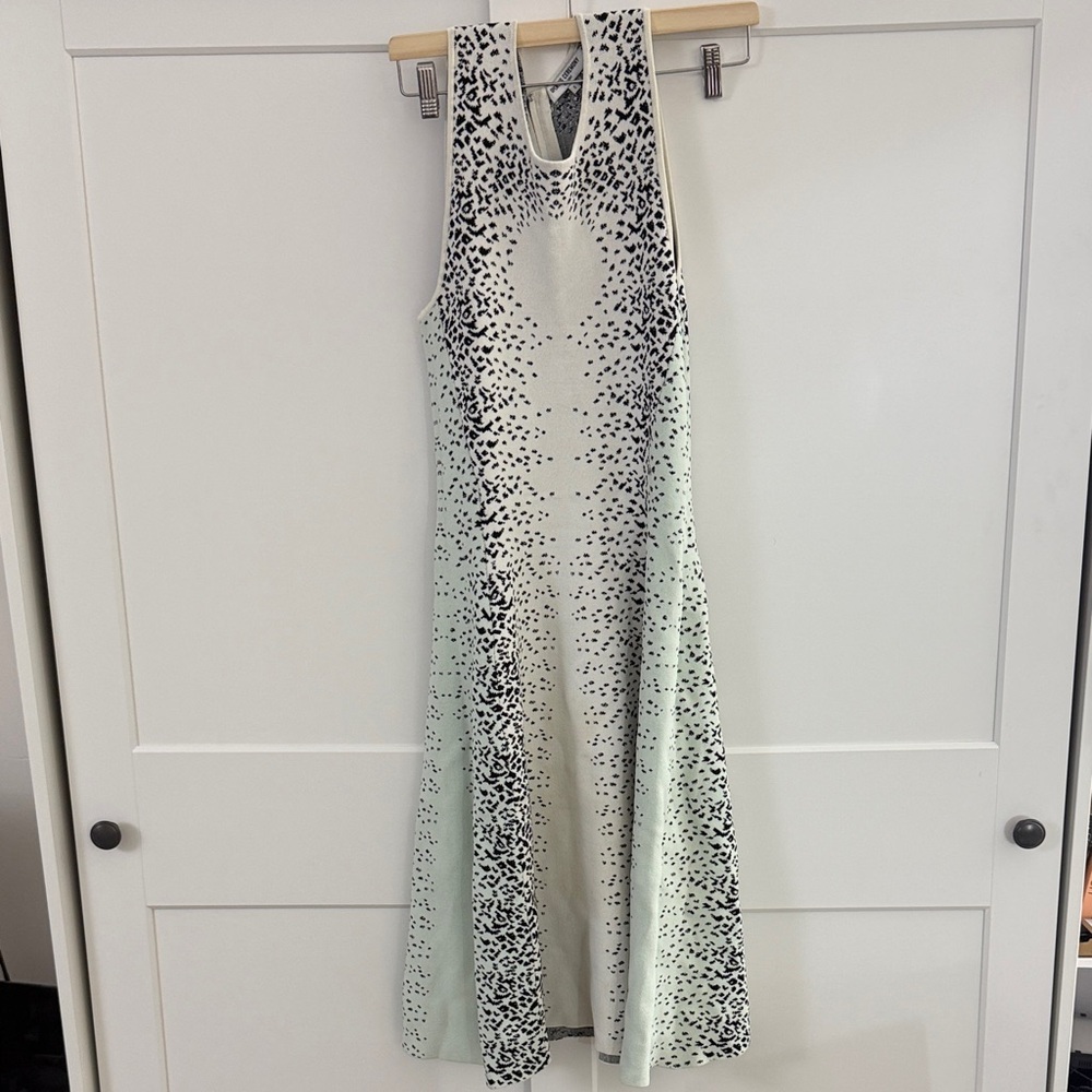 Opening Ceremony Black and White Midi Dress